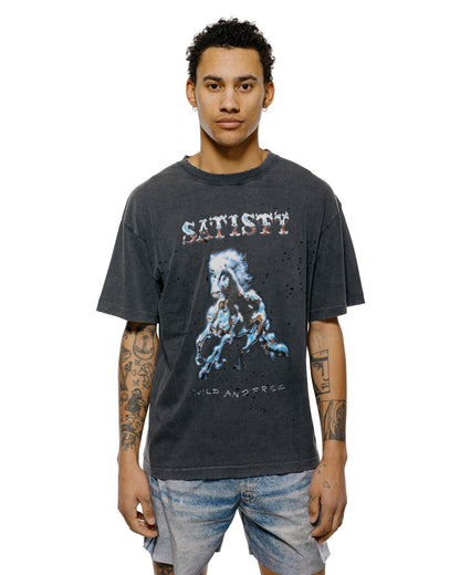 lost & found SATISFY SATISFY MothTech T-Shirt Aged Black