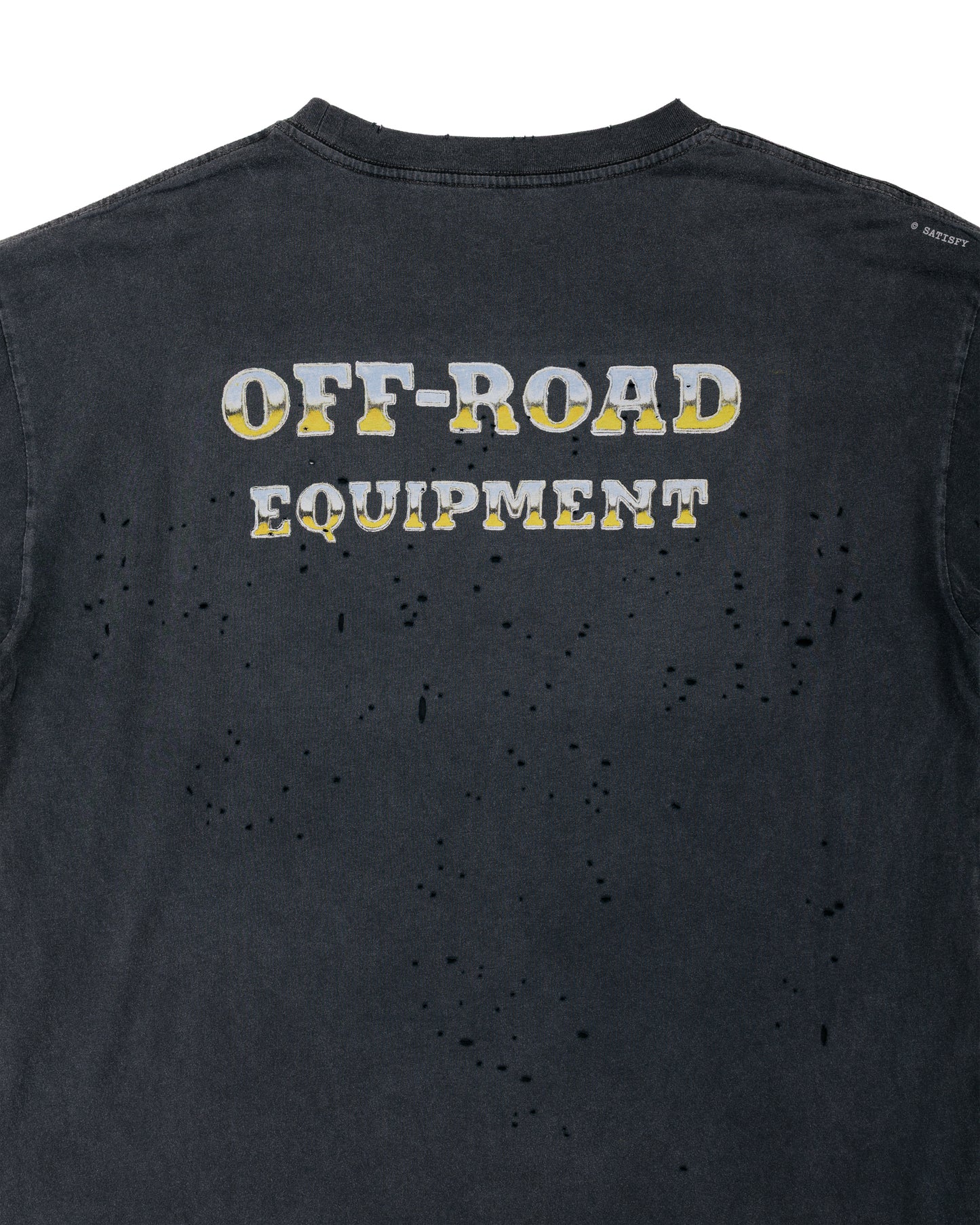 lost & found SATISFY SATISFY MothTech T-Shirt Aged Black EST5