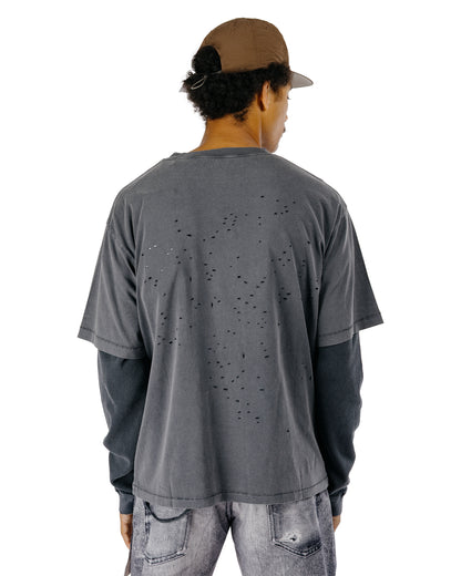 SATISFY MothTech T-Shirt Aged Black WA