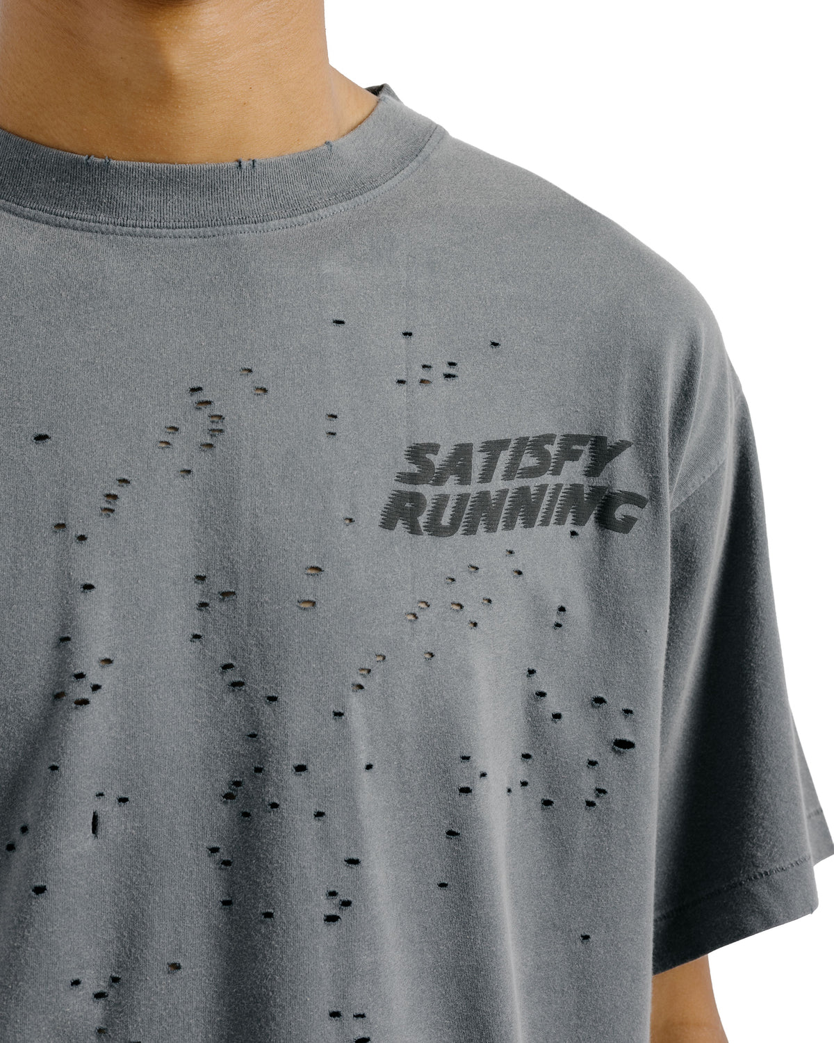 SATISFY MothTech T-Shirt Faded Black WA