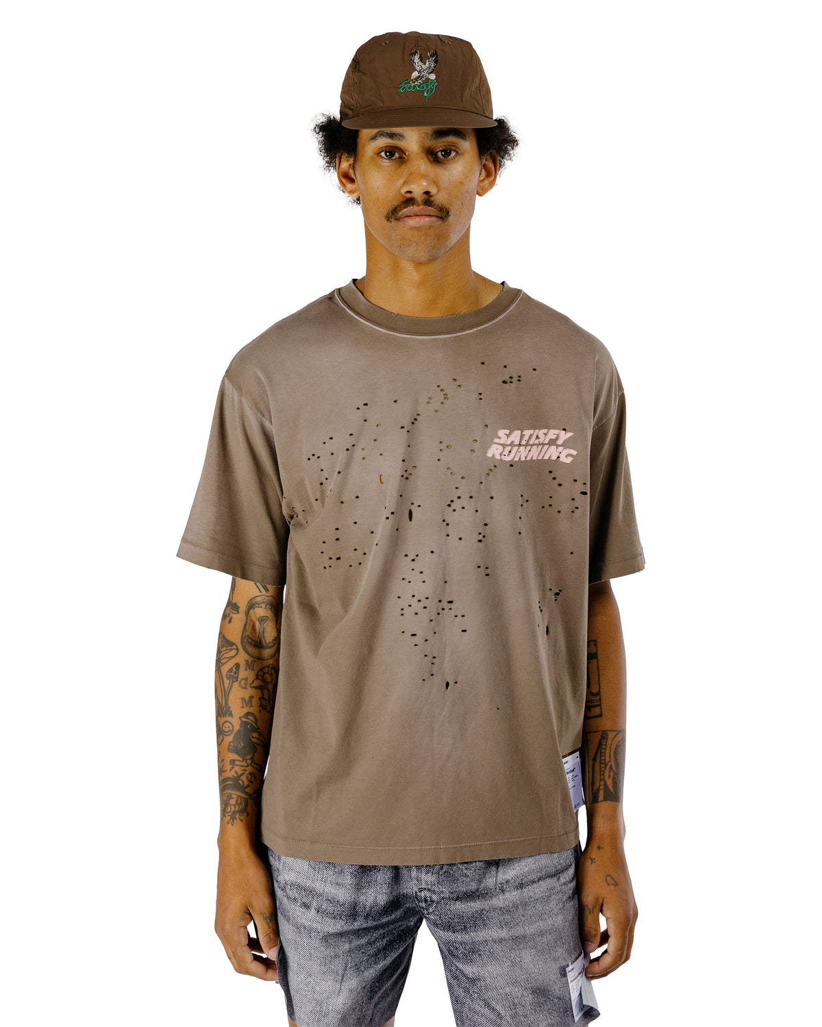 SATISFY MothTech T-Shirt Sun Bleached Rain Drum
