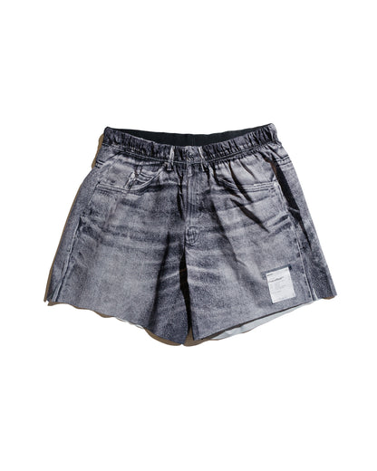 lost & found SATISFY SATISFY PeaceShell 5" Unlined Shorts Black Denim