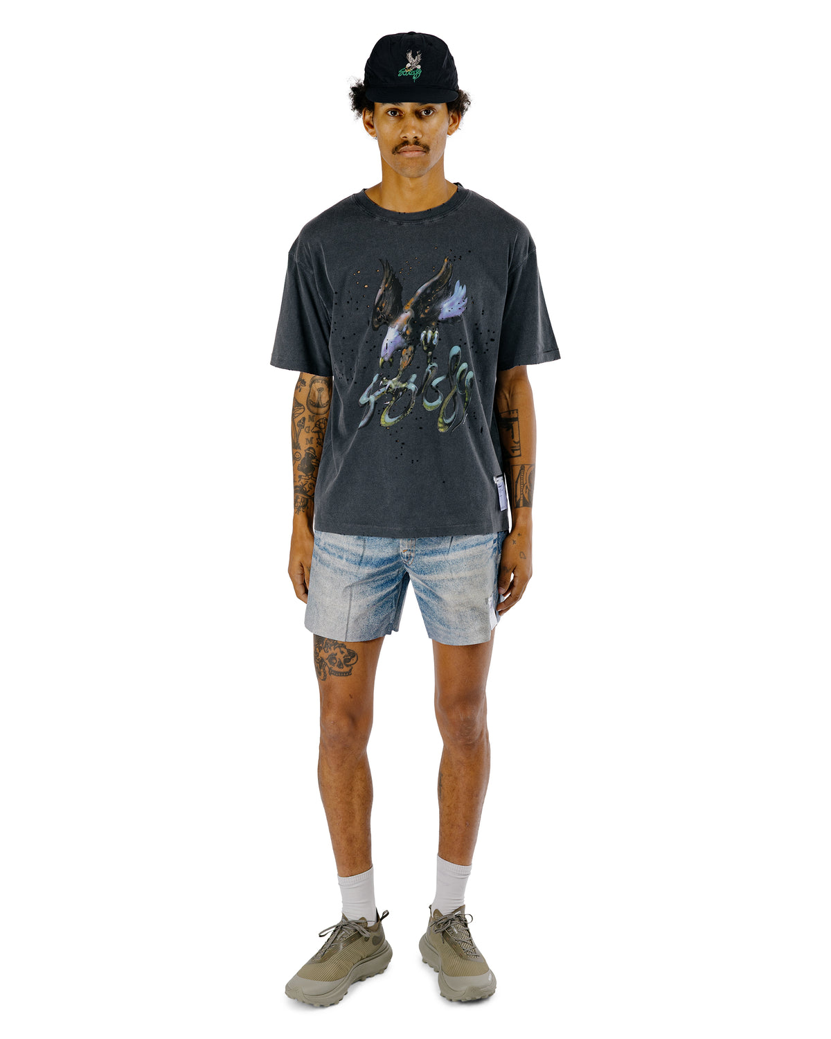 SATISFY PeaceShell 5" Unlined Shorts Digital Denim