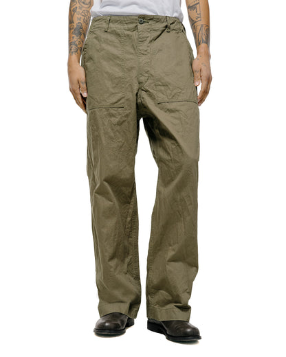 lost & found Sage de Cret Sage de Cret CO Chino Cloth Crinkle Baggy Baker Pants Olive