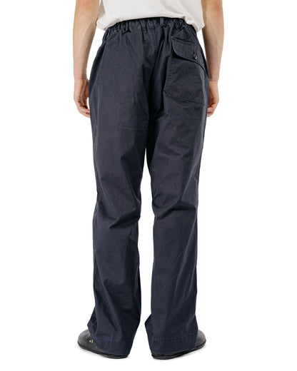 Sage de Cret CO High Density Chino Cloth Wide Work Pants Navy