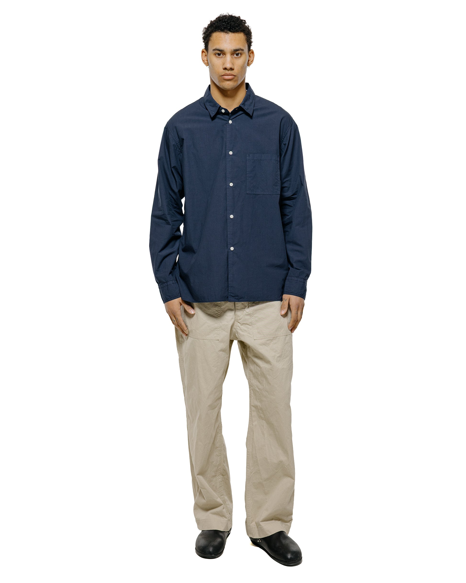 lost & found Sage de Cret Sage de Cret CO Chino Cloth Crinkle Baggy Baker Pants Beige