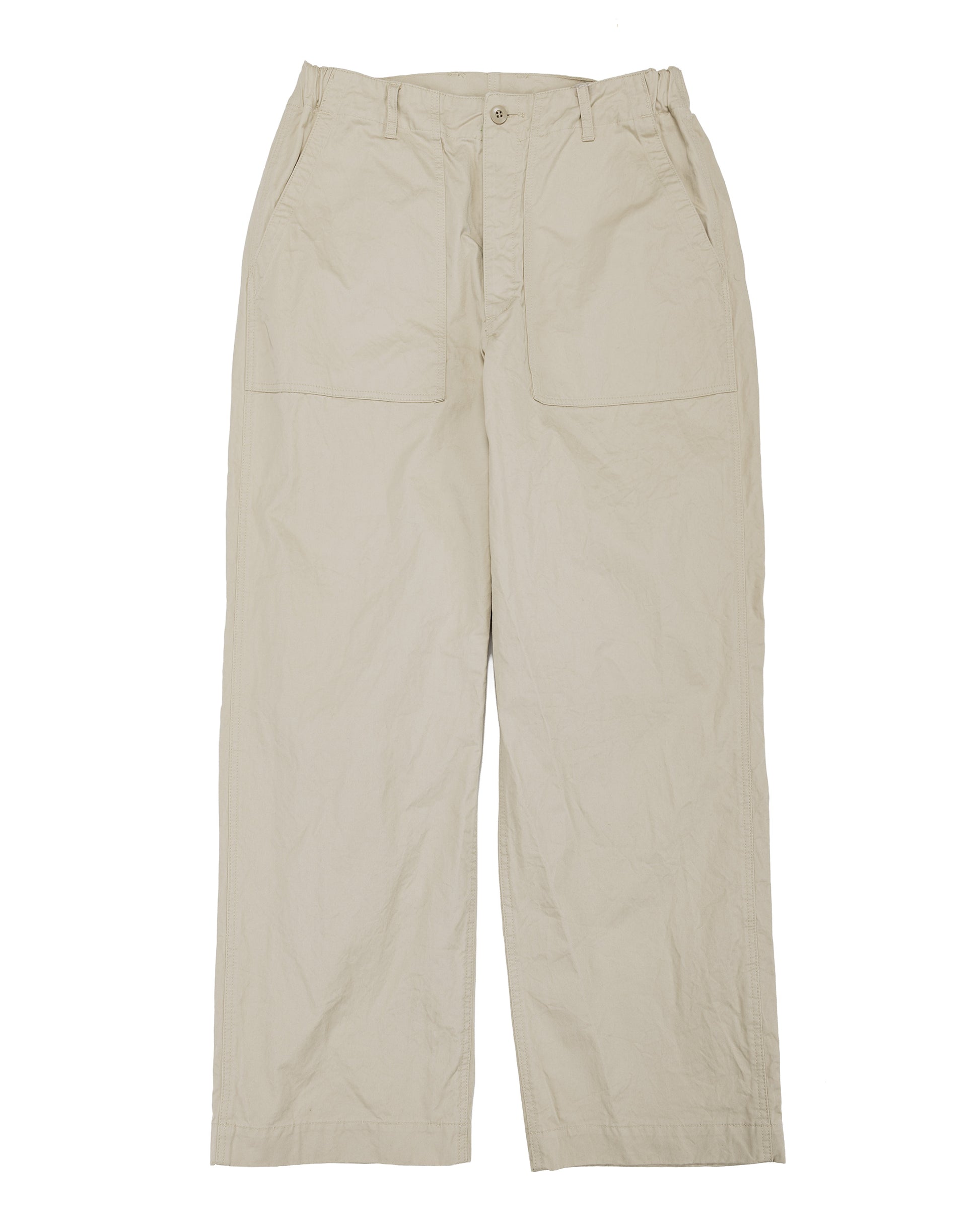lost & found Sage de Cret Sage de Cret CO Chino Cloth Crinkle Baggy Baker Pants Beige