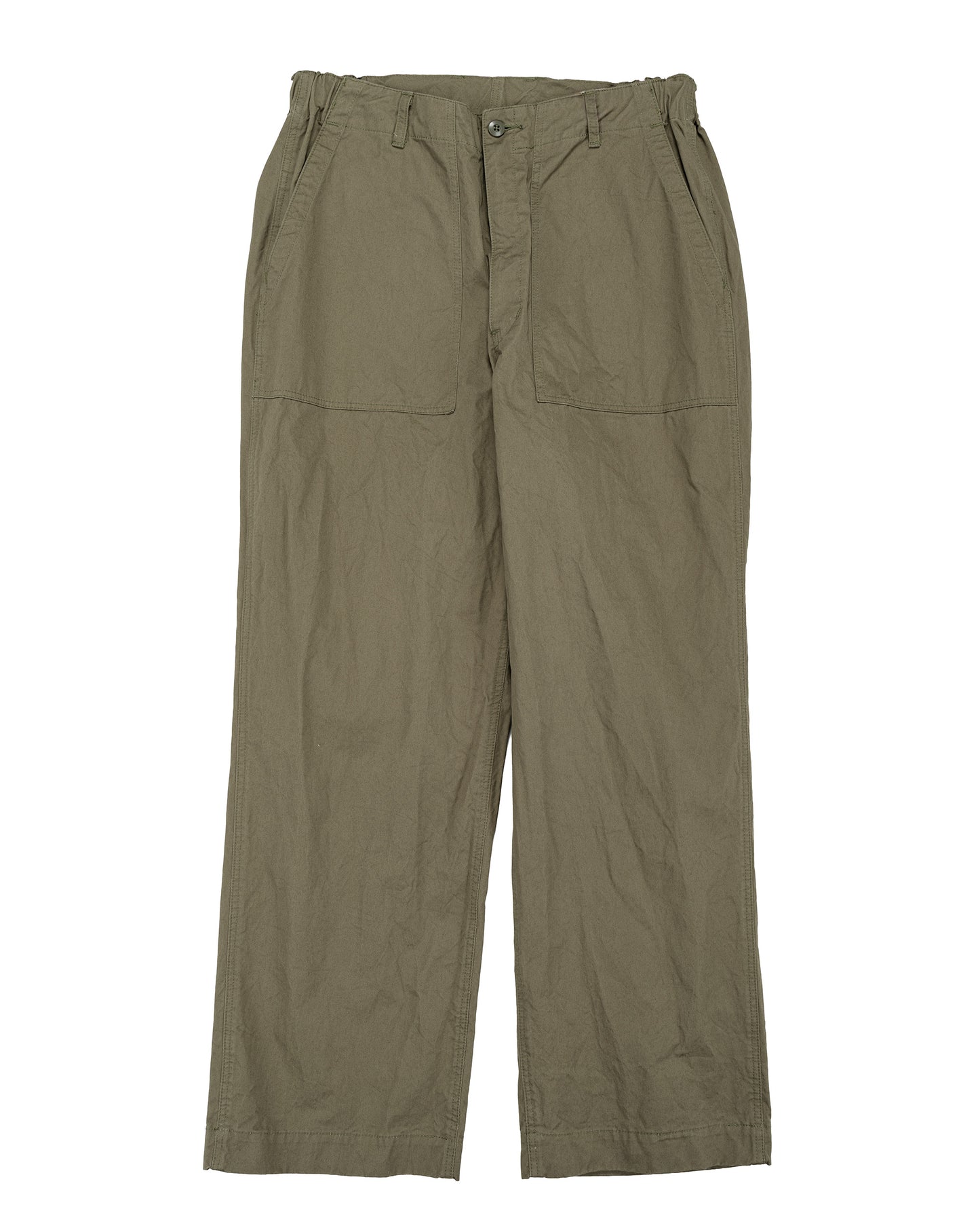 lost & found Sage de Cret Sage de Cret CO Chino Cloth Crinkle Baggy Baker Pants Olive