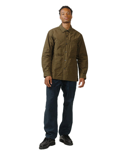 lost & found Sage de Cret Sage de Cret Cotton Twill Typewriter Shirt Jacket Army Green