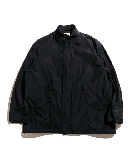 lost & found Sage de Cret Sage de Cret Nylon/Cotton Typewriter Patchwork Military Jacket Black