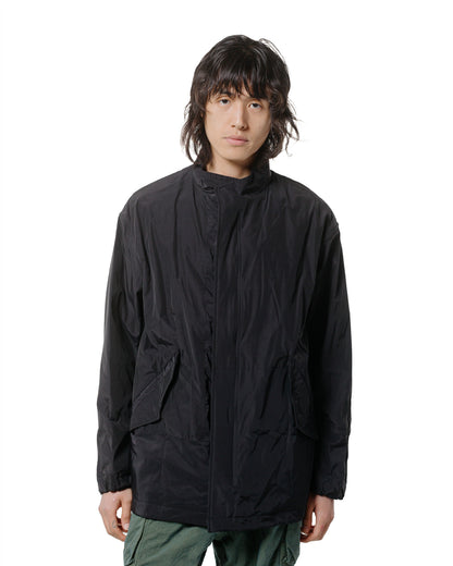 lost & found Sage de Cret Sage de Cret Nylon/Cotton Typewriter Patchwork Military Jacket Black
