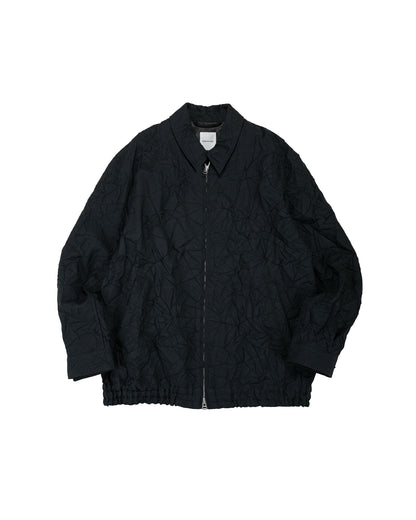 lost & found Sage de Cret Sage de Cret WO/LI Crinkle Full Zip Jacket Black