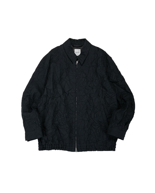 lost & found Sage de Cret Sage de Cret WO/LI Crinkle Full Zip Jacket Black
