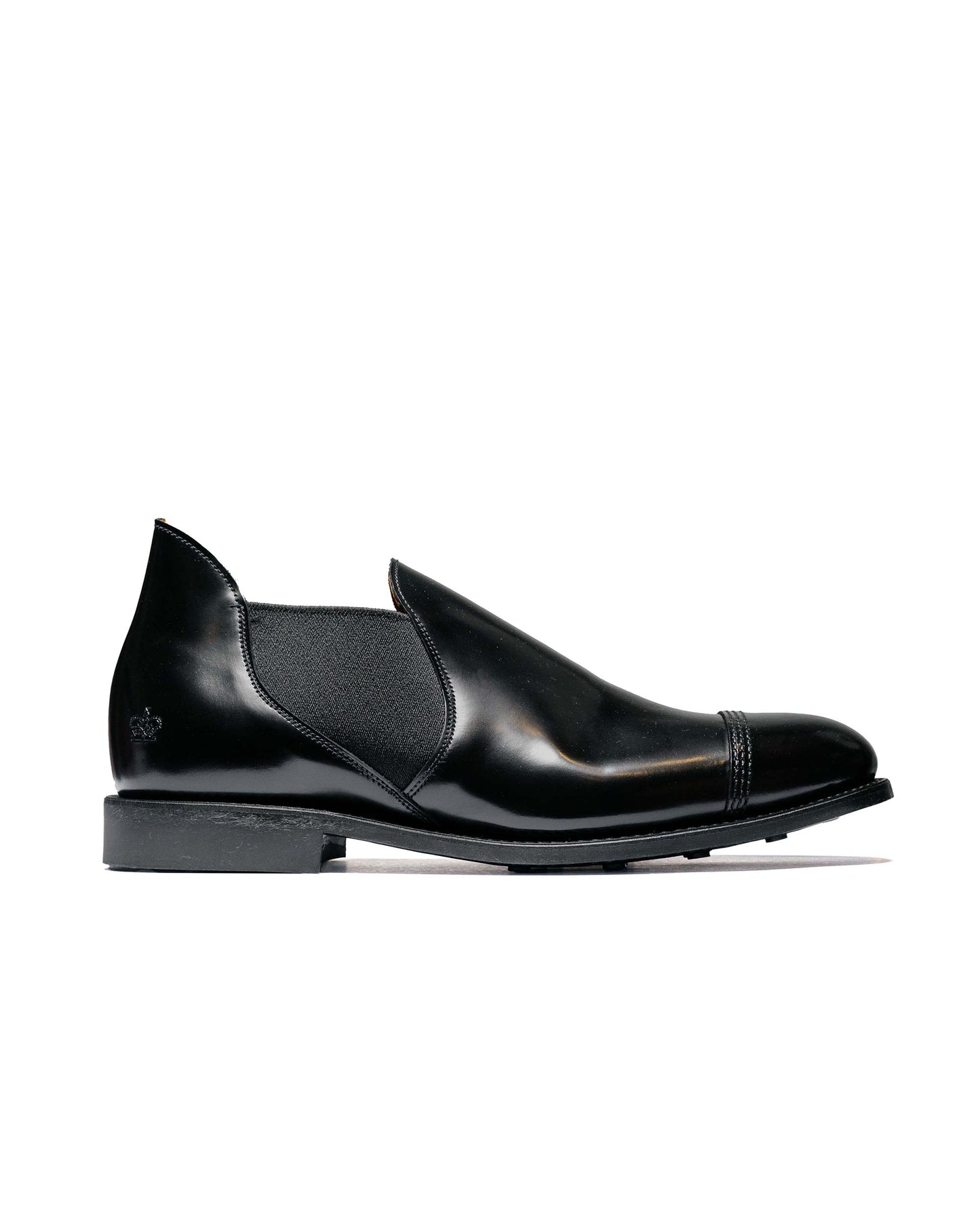 lost & found Sanders Sanders 1619B Military Cap Toe Short Chelsea Black