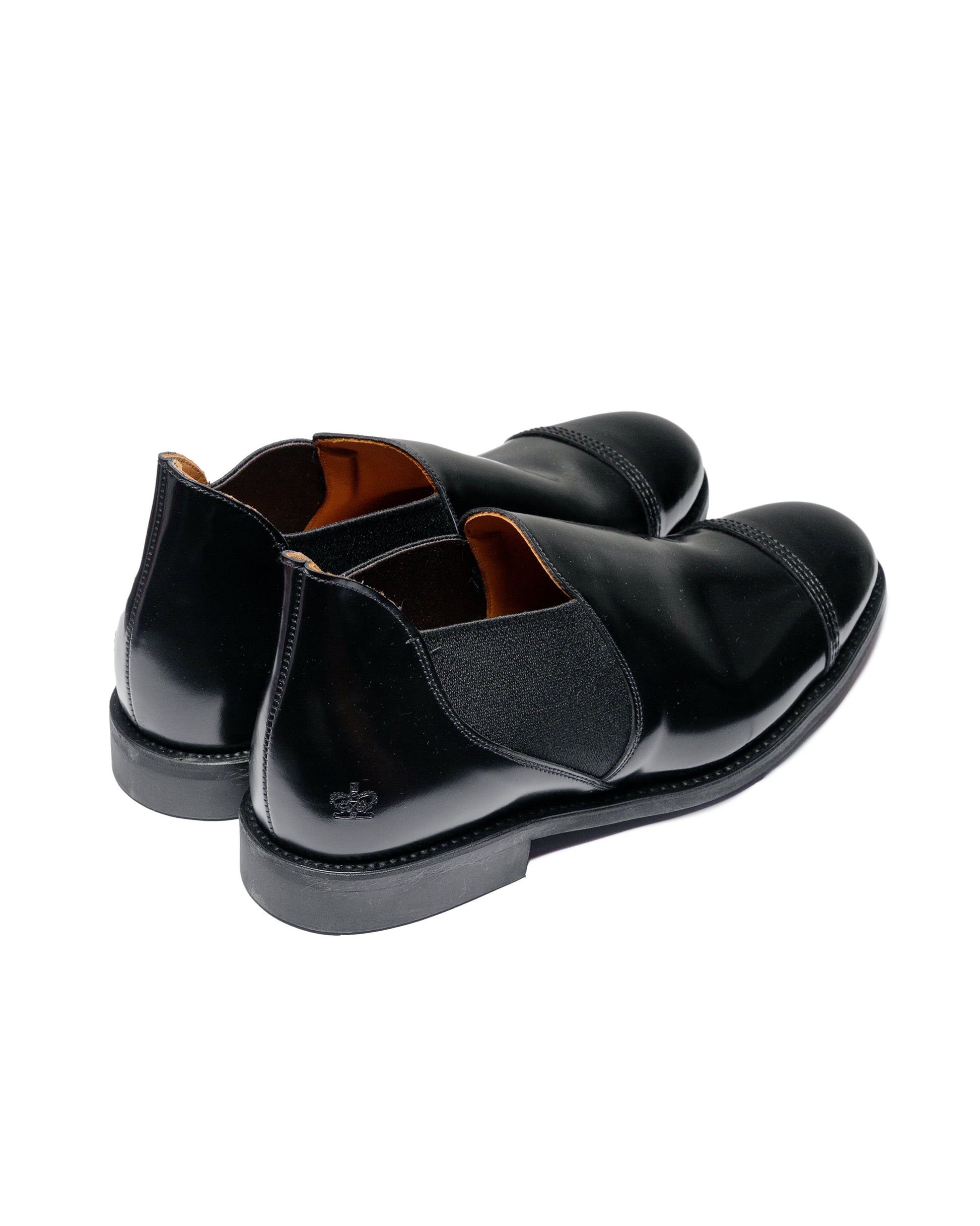 lost & found Sanders Sanders 1619B Military Cap Toe Short Chelsea Black