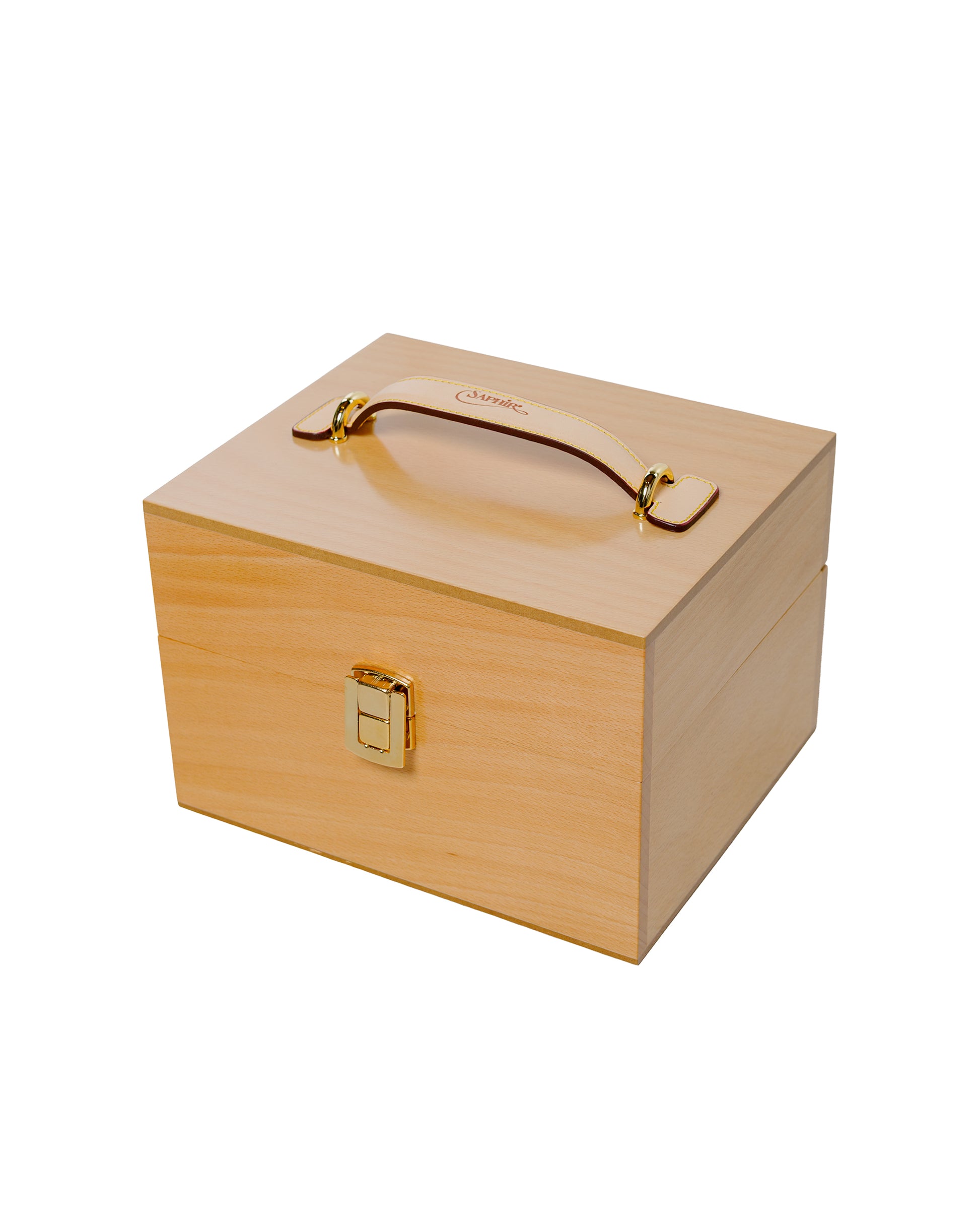 lost & found Saphir Saphir Groom Box Beech Wood Vegetal Leather