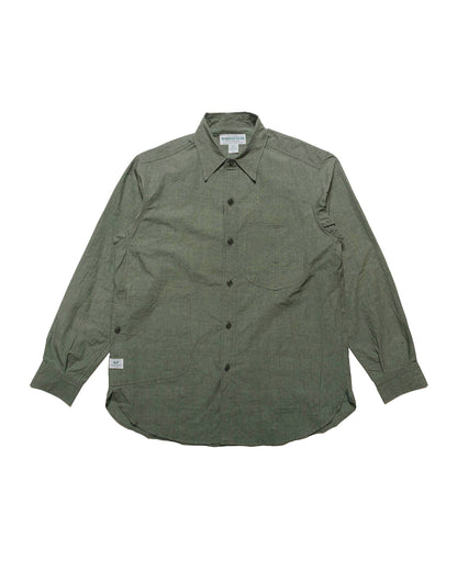 lost & found Sassafras Sassafras Diggin Shirt Cotton/Linen Typewriter Olive