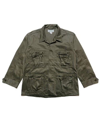 lost & found Sassafras Sassafras Overgrown Fatigue Jacket Military Satin Olive