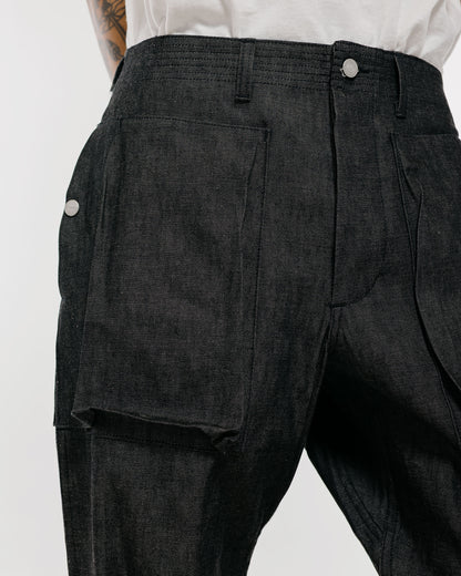 Sassafras Digs Crew Pants 45 8oz Denim Black