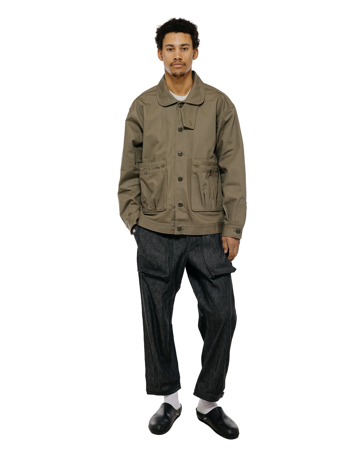 Sassafras Digs Crew Pants 4/5 8oz Denim Black