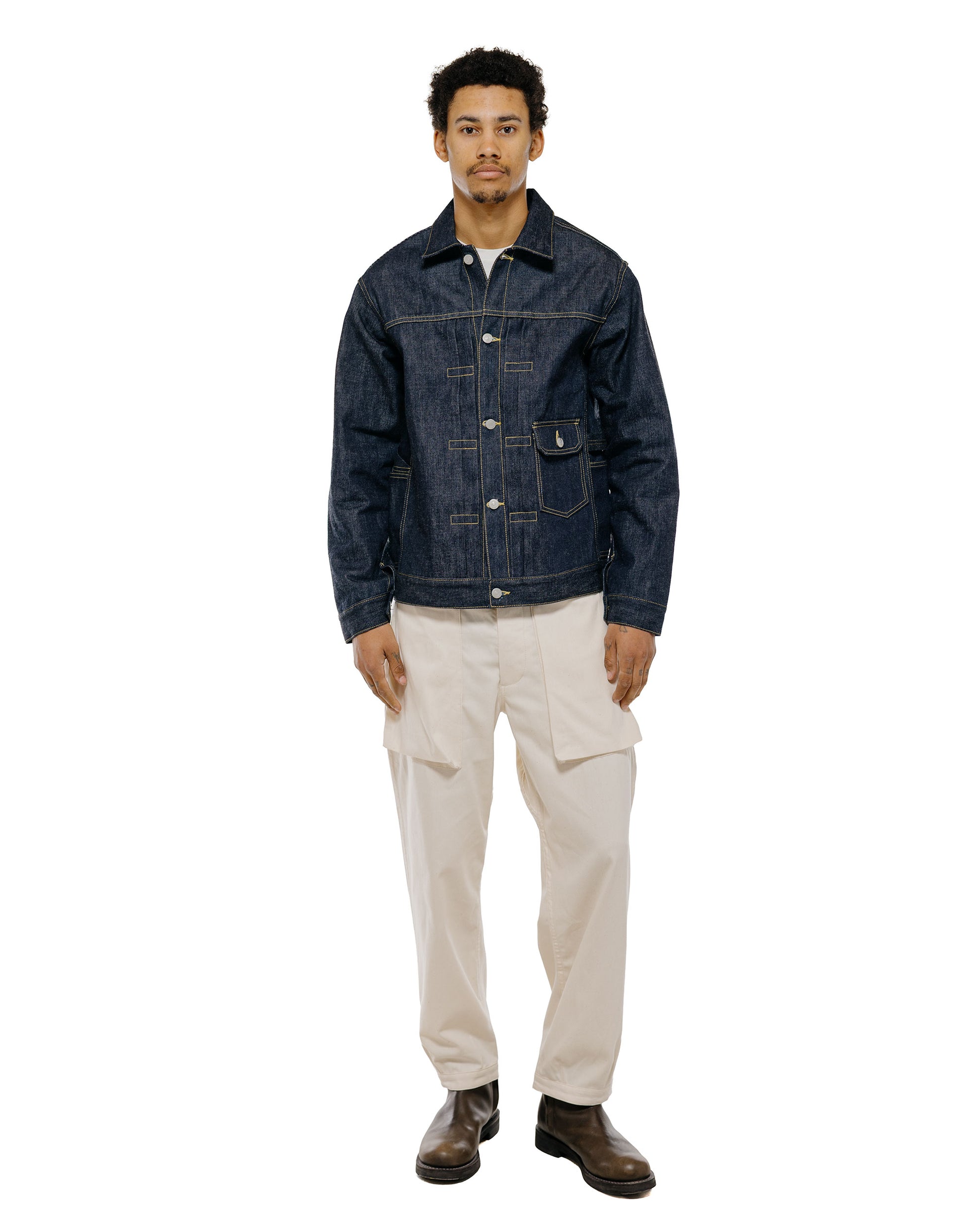 lost & found Sassafras Sassafras Digs Crew Pants 4/5 8oz Denim Natural