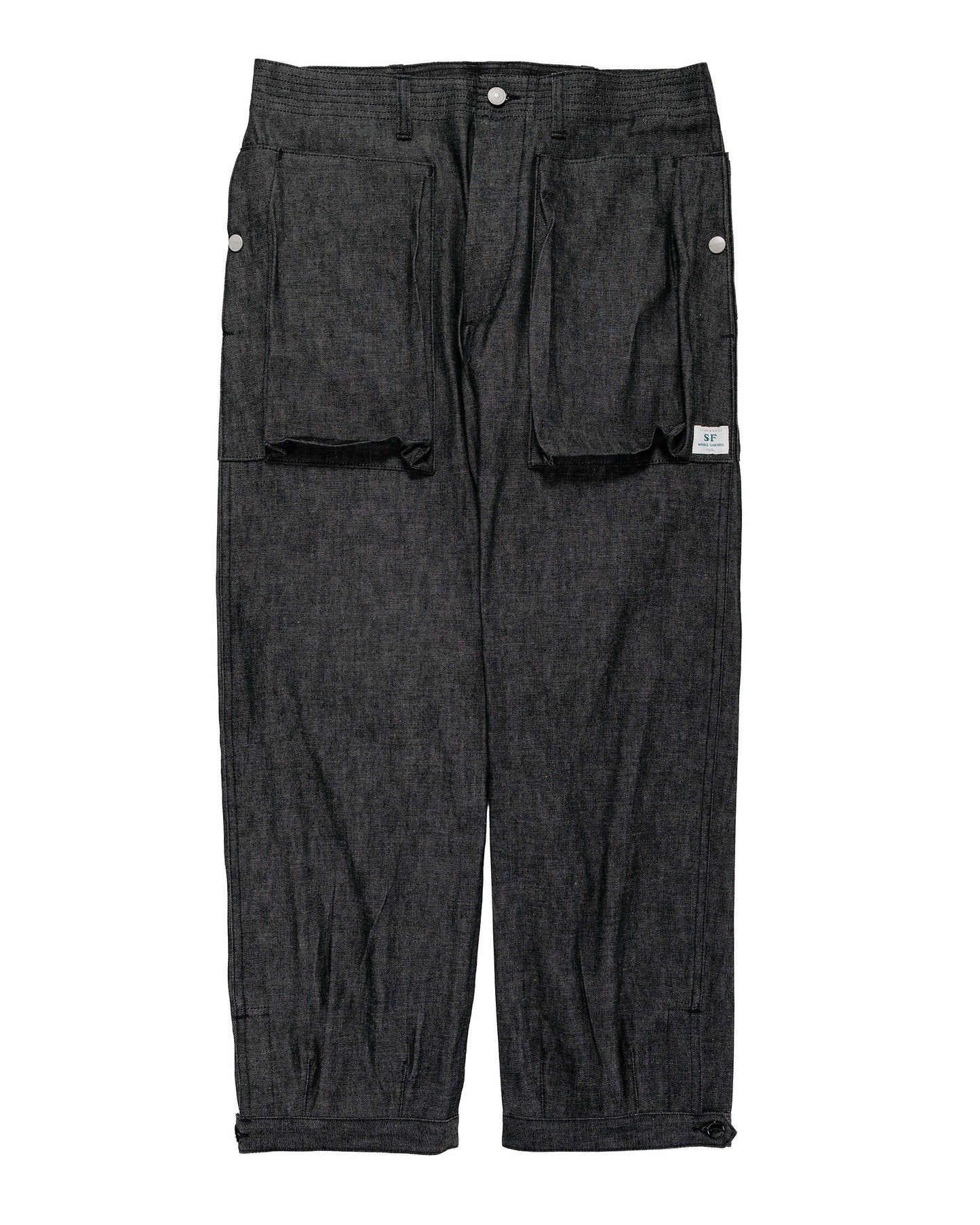 Sassafras Digs Crew Pants 4/5 8oz Denim Black
