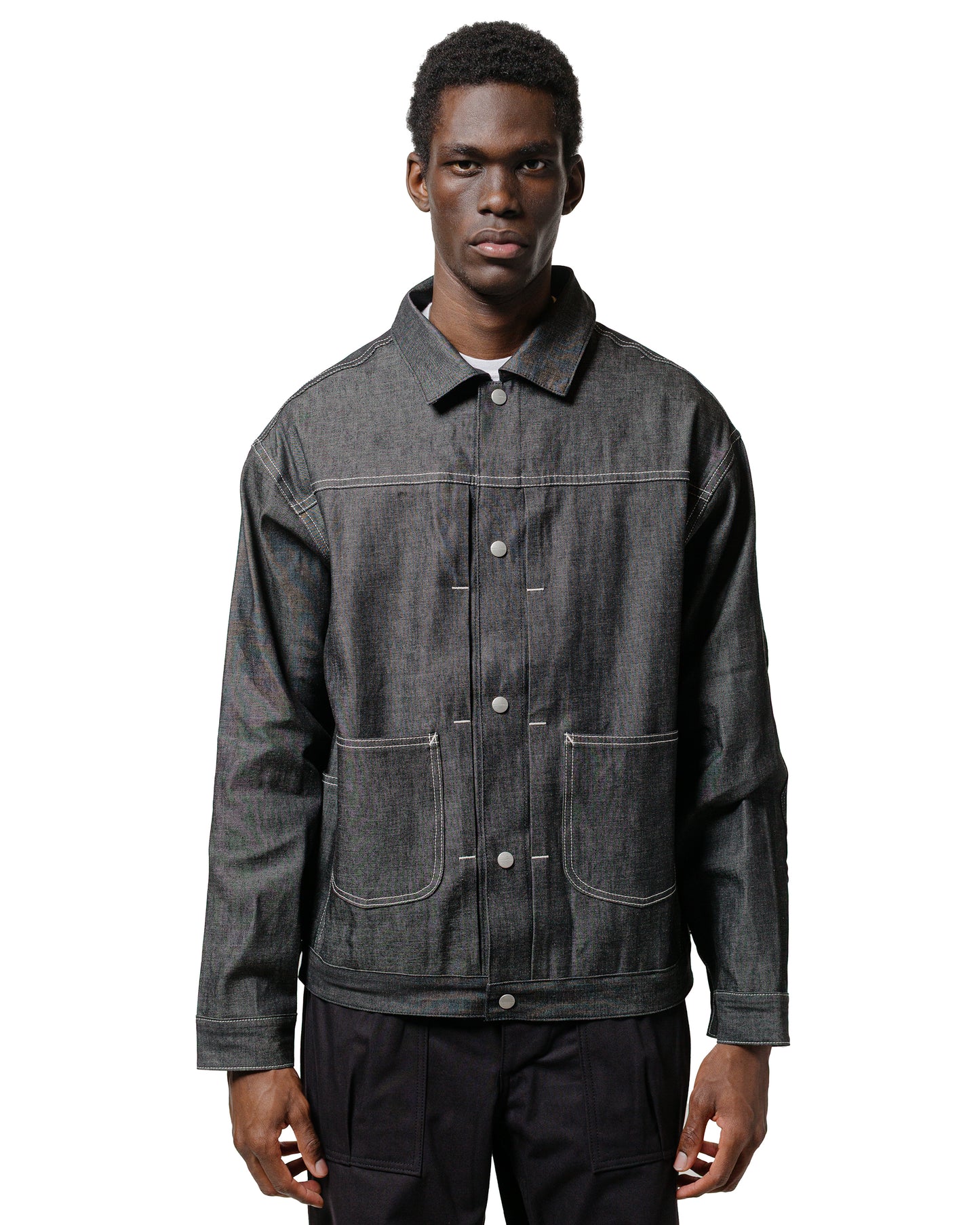 lost & found Sassafras Sassafras Gardeners Jacket 8oz Military Denim Black
