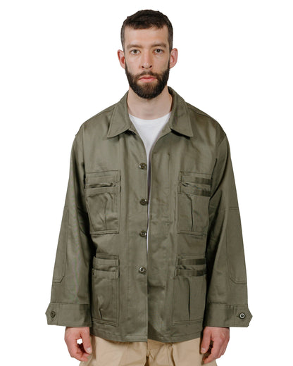 lost & found Sassafras Sassafras Overgrown Fatigue Jacket Military Satin Olive