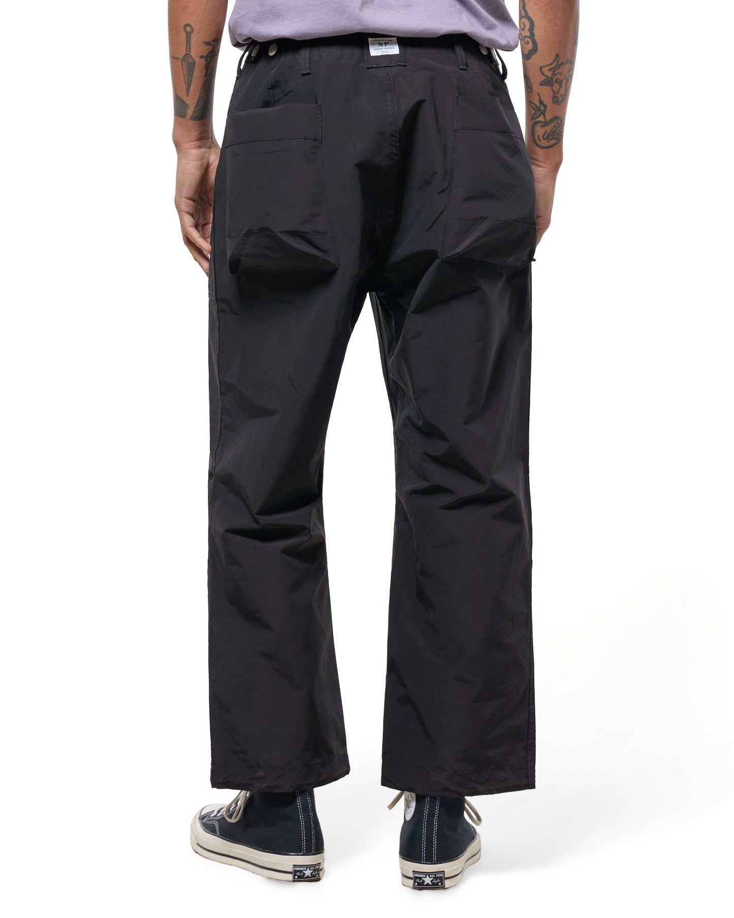 lost & found Sassafras Sassafras Overgrown Fatigue Pants 60/40 Cotton Nylon Black