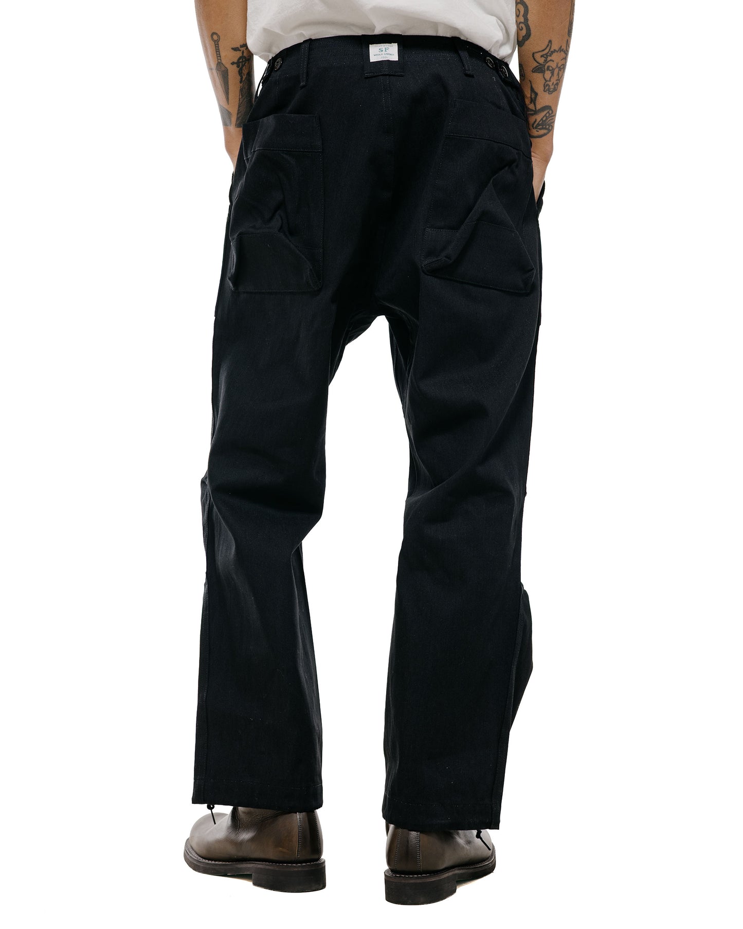 lost & found Sassafras Sassafras Overgrown Fatigue Pants 8.5oz Work Denim Black