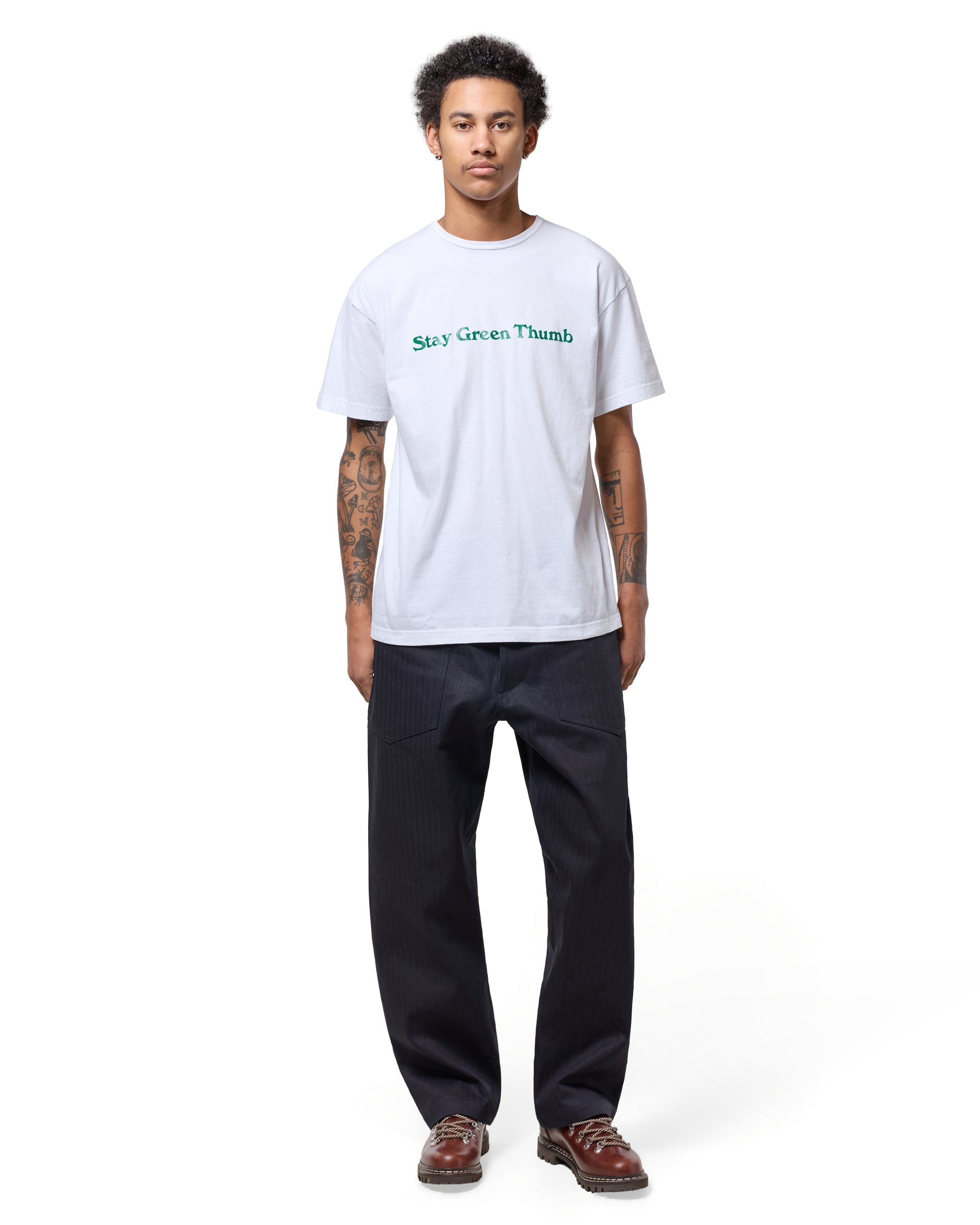 lost & found Sassafras Sassafras D Scoop Pants Herringbone Indigo/Black