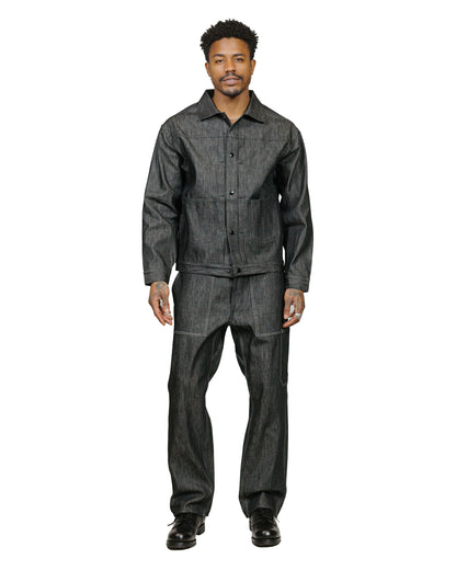 lost & found Sassafras Sassafras T.P. Landscaper Pants 13oz Slab Denim Black
