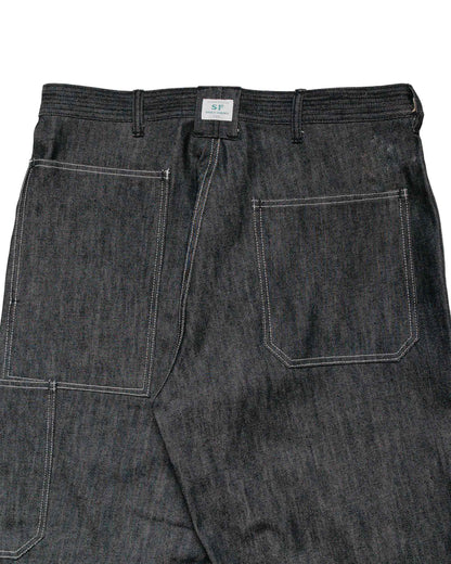 lost & found Sassafras Sassafras T.P. Landscaper Pants 13oz Slab Denim Black