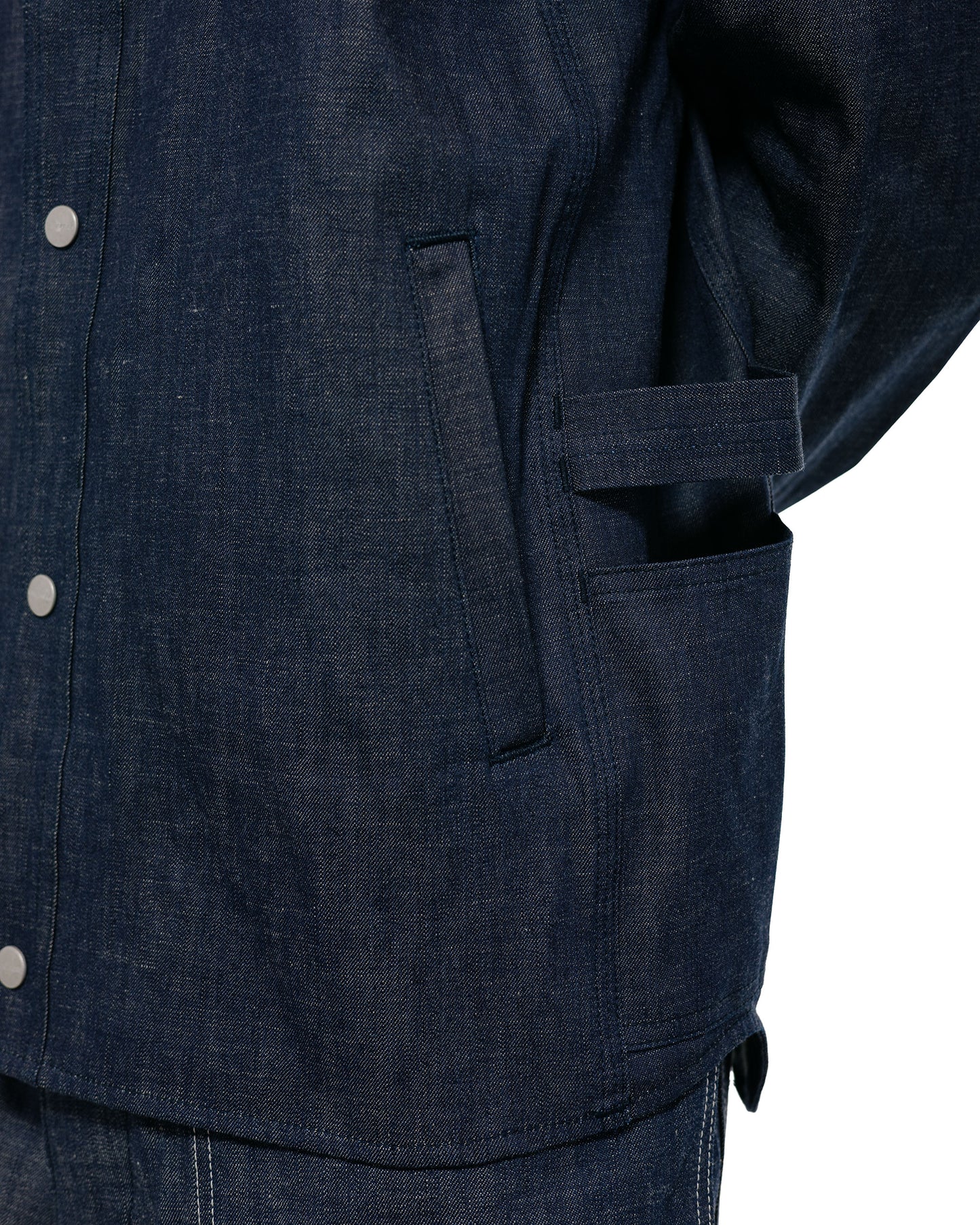 lost & found Sassafras Sassafras Vase Wall Gardener Jacket 8oz Military Denim Indigo