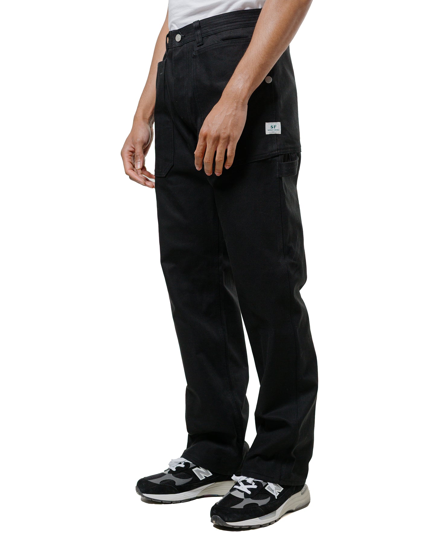 lost & found Sassafras Sassafras Fall Leaf Gardener Pants Selvedge Duck Black