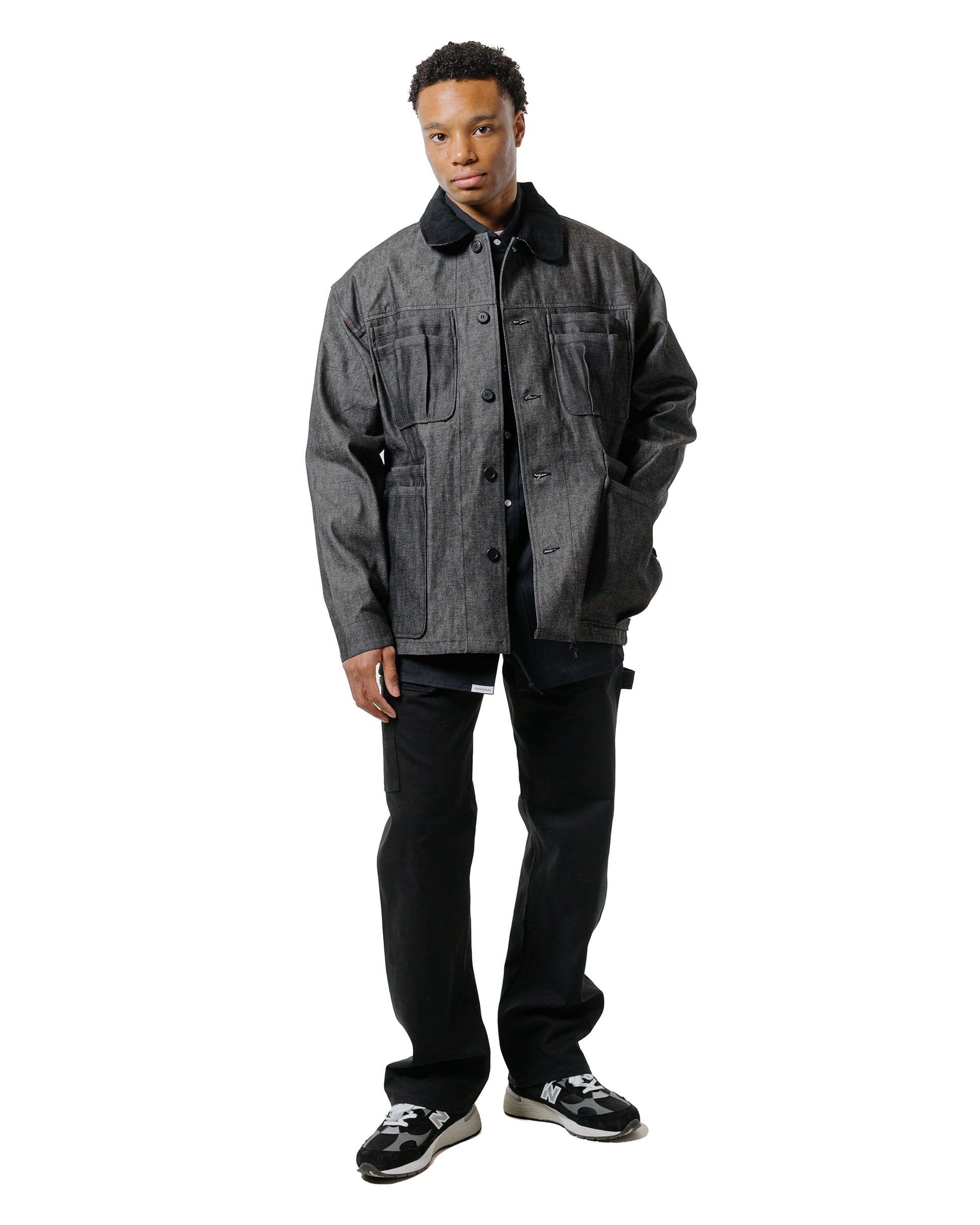 lost & found Sassafras Sassafras Fall Leaf Gardener Pants Selvedge Duck Black