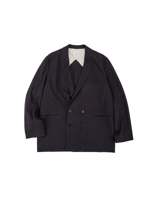 lost & found Seya. Seya. Travel Tailored Jacket/Summer Herringbone Mud Indigo