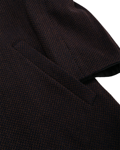 Seya. Horsecoat / Ancient Herringbone Mud Indigo