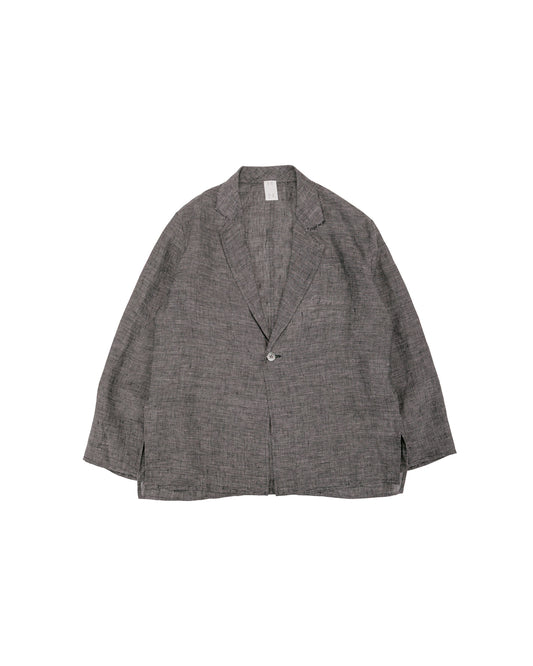 lost & found Seya. Seya. Nam Ou Zero Jacket/Linen Mesh Black Mix