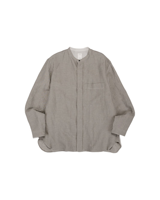 lost & found Seya. Seya. Riverman Overshirt/Kersey Chambray Linen Clay