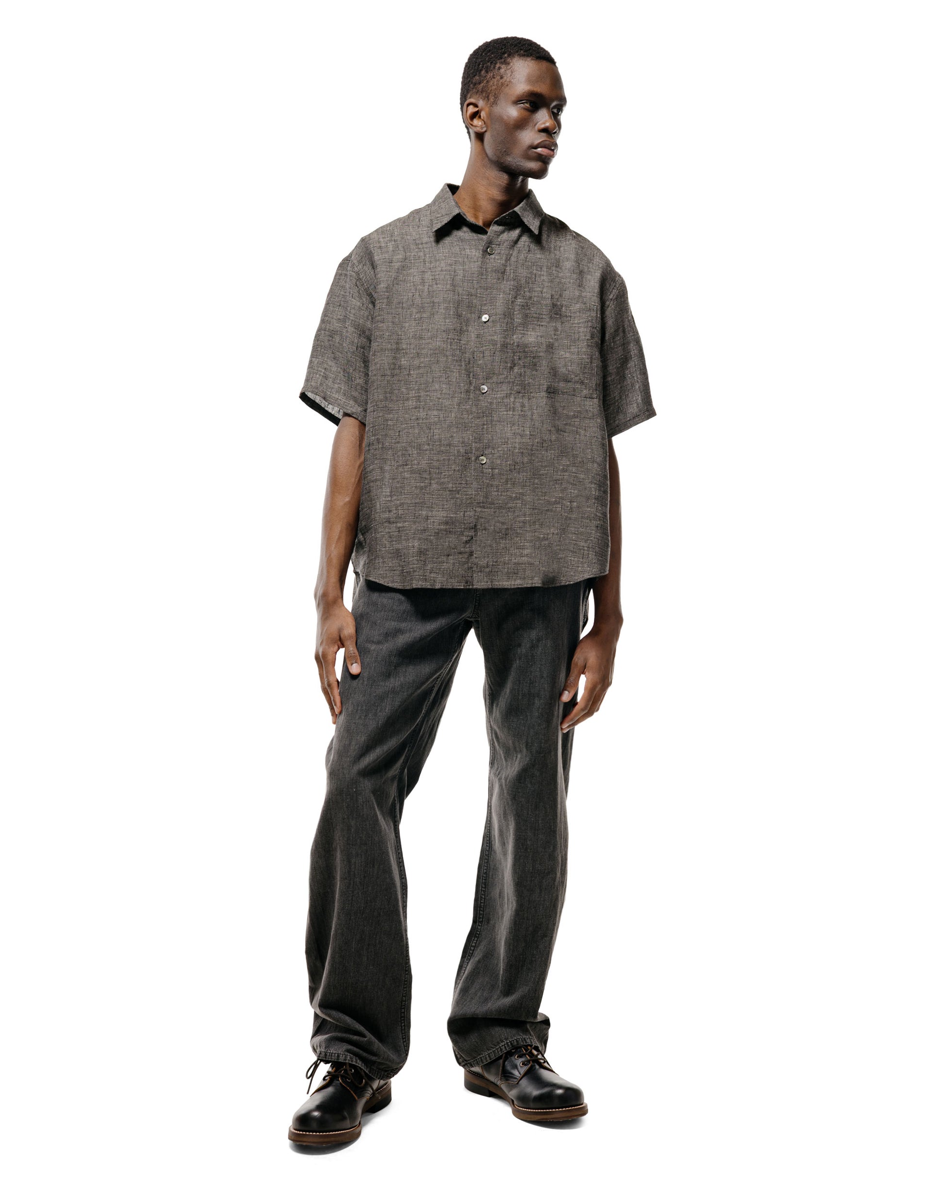 lost & found Seya. Seya. Eternal Summer Shirt/Linen Mesh Black Mix