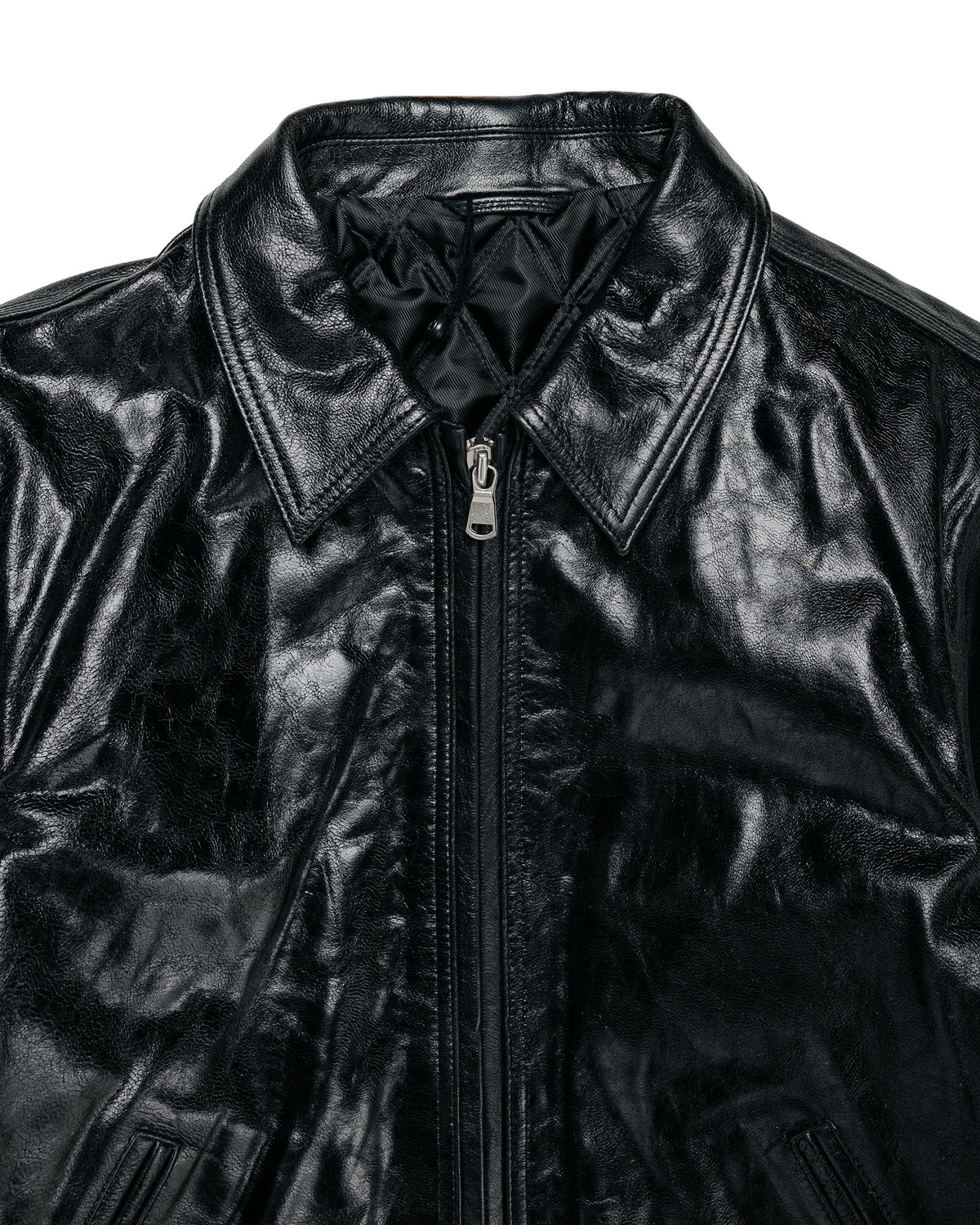 Stüssy Garage Jacket Leather Black