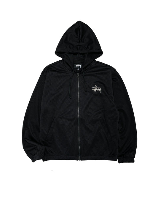 Stüssy Athletic Mesh Zip Hood Black
