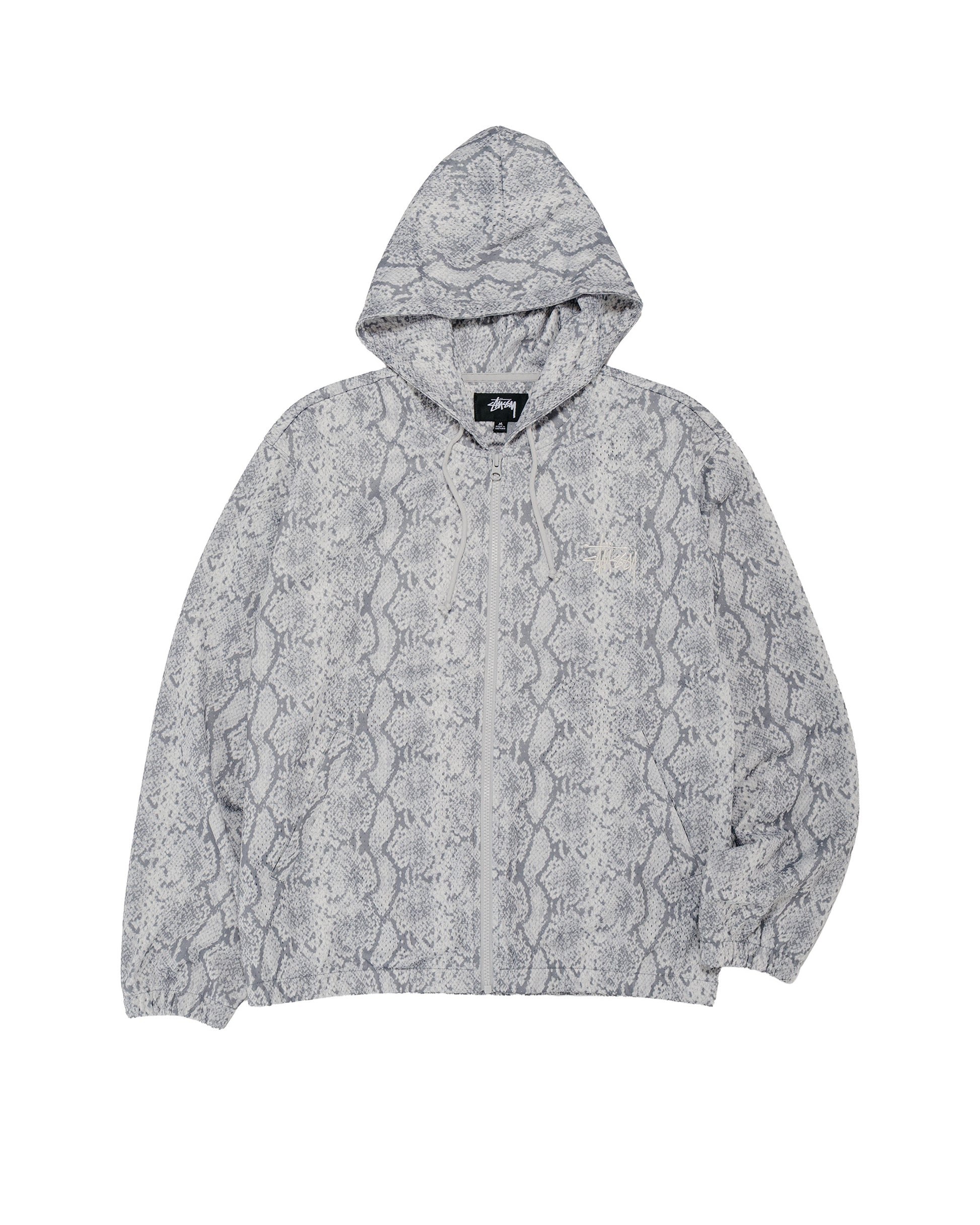 Stüssy Athletic Mesh Zip Hood Snake