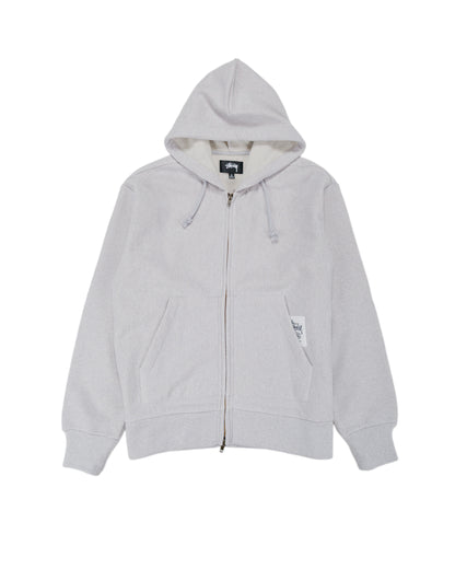 lost & found Stussy Stüssy Brass Zip Knit Hood Ash Heather