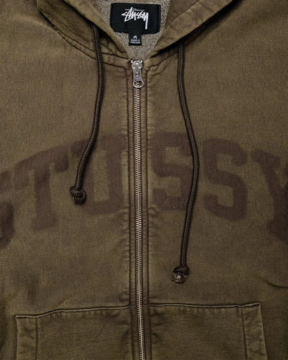 Stüssy Faded Graphic Zip Hood Olive