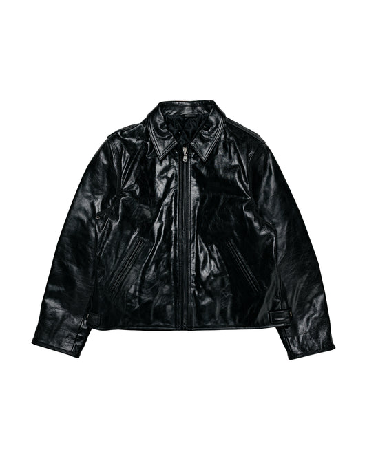 Stüssy Garage Jacket Leather Black
