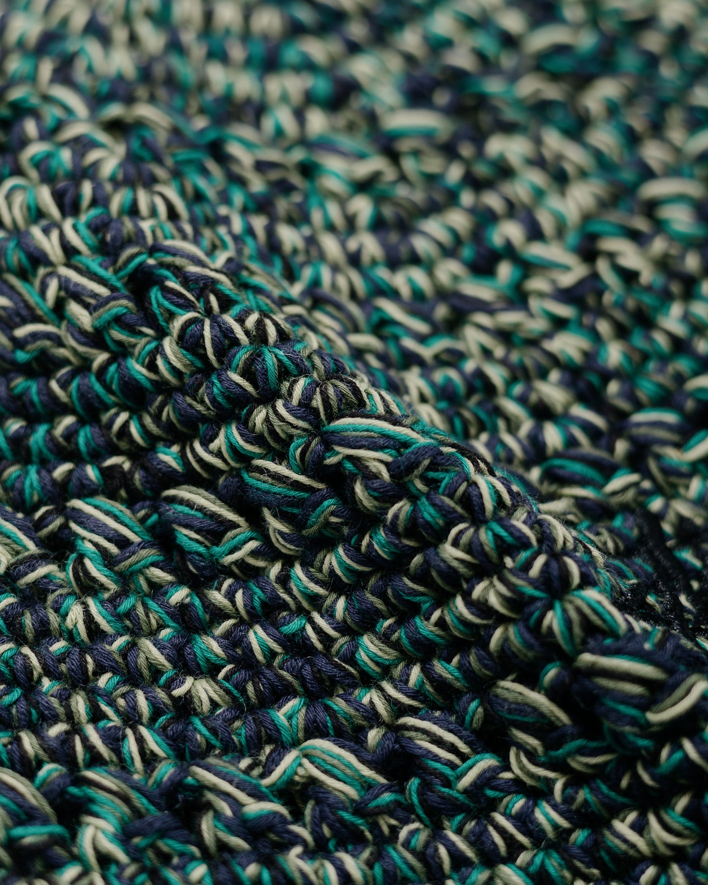 Stüssy Hemp Stock Knit Bucket Hat Multi Green