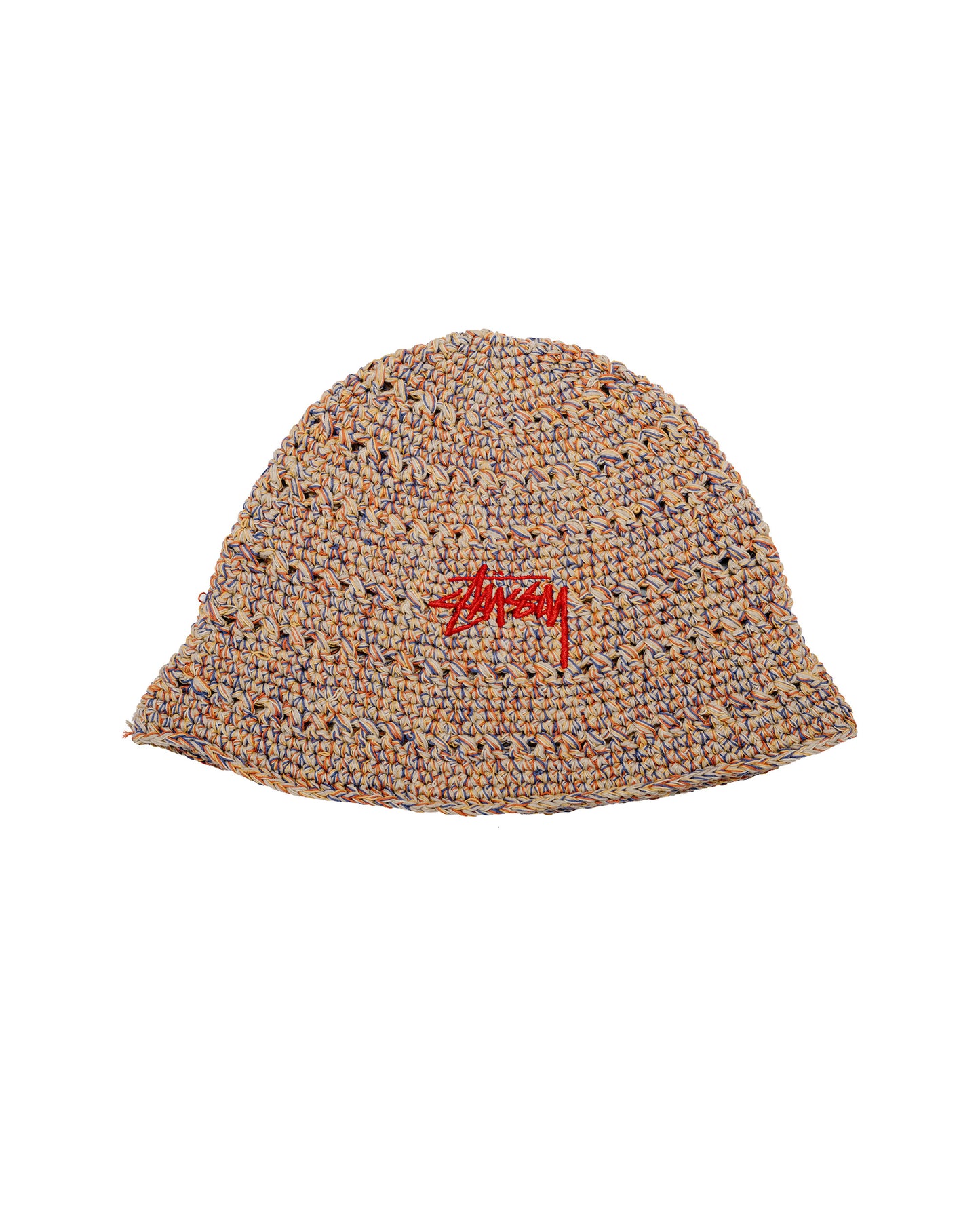 Stüssy Hemp Stock Knit Bucket Hat Multi Tan