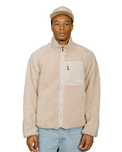 lost & found Stussy Stüssy Sherpa Reversible Jacket Natural